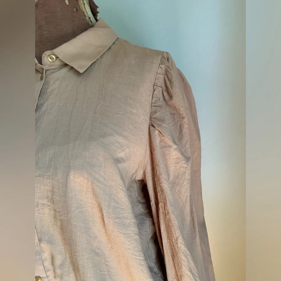 Aware by Vero Moda button down shirt blouse - Picture 3 of 7